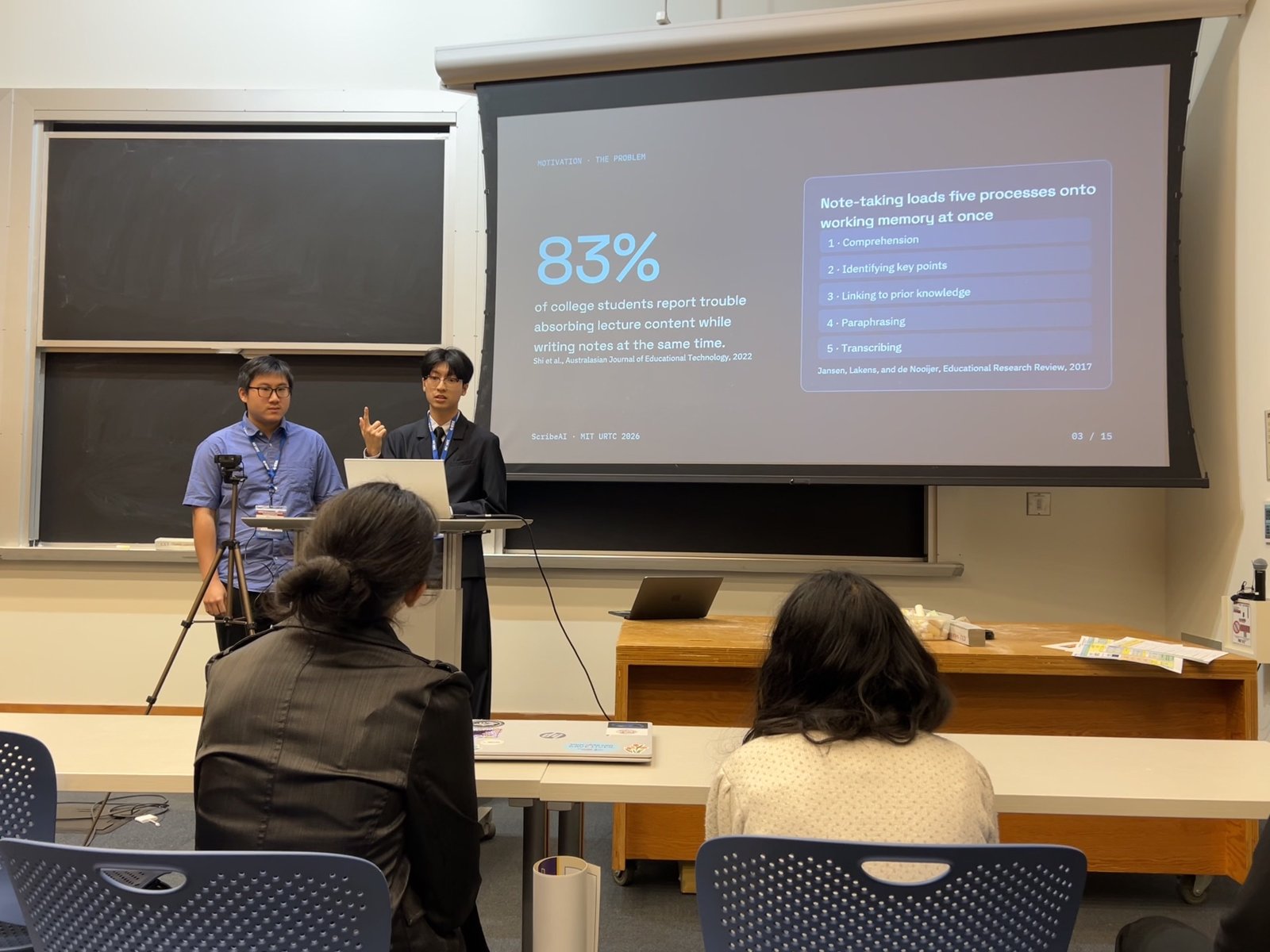 The ScribeAI team presents at IEEE URTC 2026